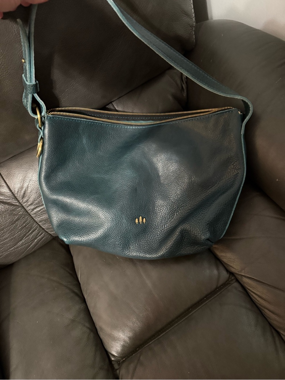 Portland Leather Lagoon Large Slouchy Shoulder Bag